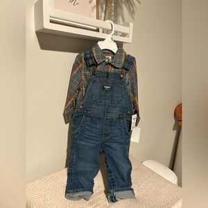 Oshkosh overall set-new with tags 18M